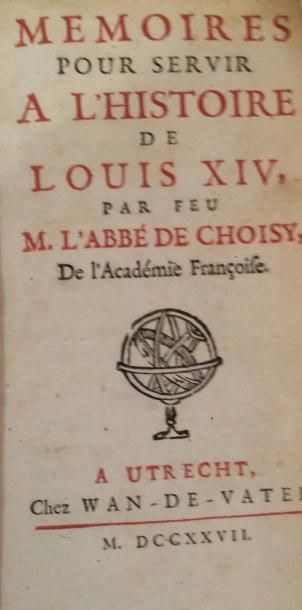 Null Mémoires pour servir à l'Histoire de Louis XIV 

Par feu M. L'Abbé de Chois&hellip;