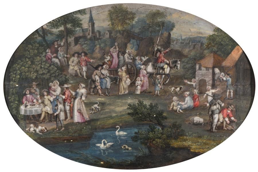 Null Ecole FLAMANDE du début du XVIIème siècle

Réjouissances paysannes sur une &hellip;