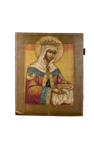 Null Icône de Sainte Hélène aux Saints Clous. 
L’impératrice de Byzance, mère de&hellip;