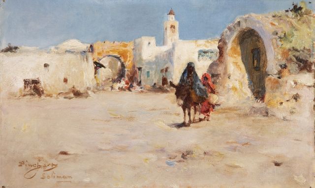 Null Emile-Auguste PINCHART (Cambrai 1842-1924) 
Soliman (village de Tunisie) 
H&hellip;