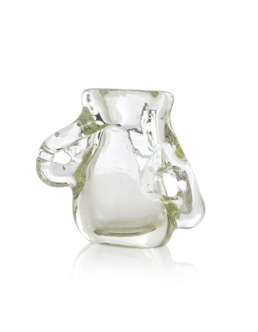 Null André THURET (Paris 1898 - 1965)
Vase en verre teinté massif, modelé d'enfo&hellip;