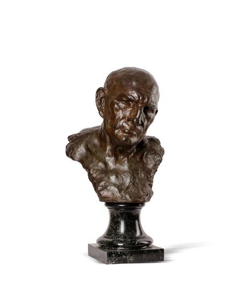 Null Naum Lvovic ARONSON (1872-1943) 
Spartacus 
Sculpture en bronze à patine br&hellip;