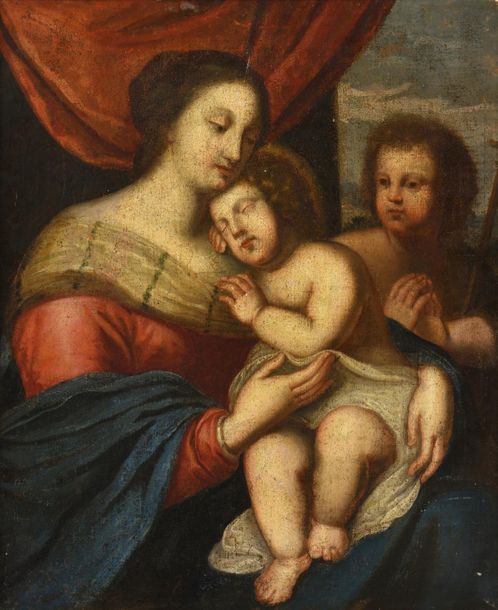 Null Ecole FRANCAISE du XVIIème siècle
La Vierge à l'Enfant avec Saint Jean Bapt&hellip;