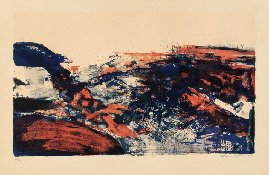 Null Zao WOU-KI (1921-2013) 
A la gloire de l'image et art poétique, 1976 
Litho&hellip;