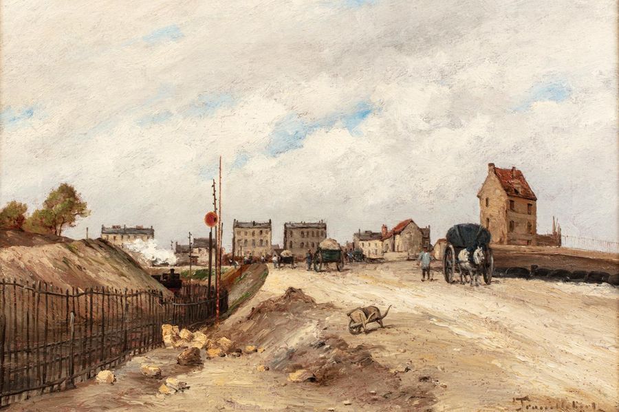 Null Paul Désiré TROUILLEBERT (Paris 1829-1900) 
Le chemin de fer de ceinture de&hellip;