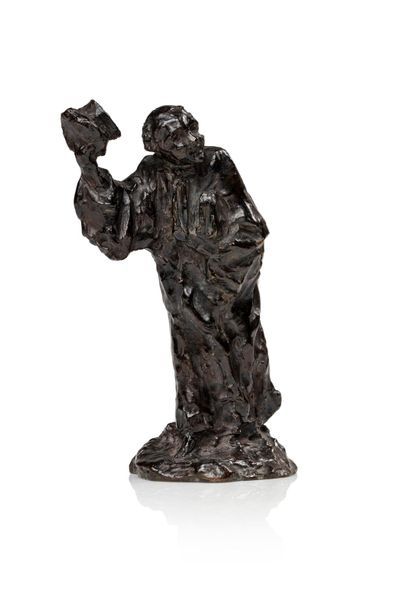 Null D'après Honoré DAUMIER 
L'avocat saluant 
Sculpture en bronze à patine brun&hellip;