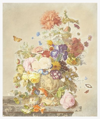 Null Amélie COSSARD
(Troyes 1796 – 1852)
Bouquet de fleurs
Papier
53,5 x 47 cm