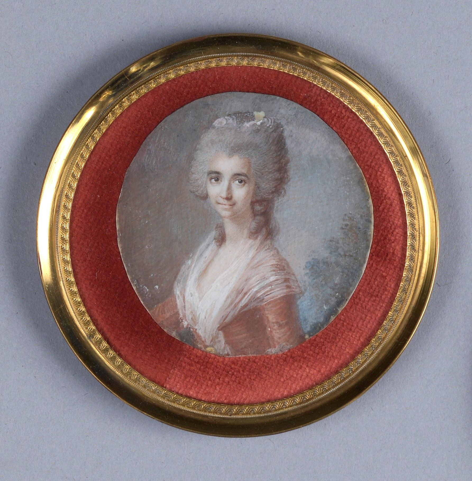 Null HOIN Claude - Jean - Baptiste（学校）。

第戎1750 - 1817年

一个女人的肖像，她的头发竖起来，用小花装饰着粉&hellip;