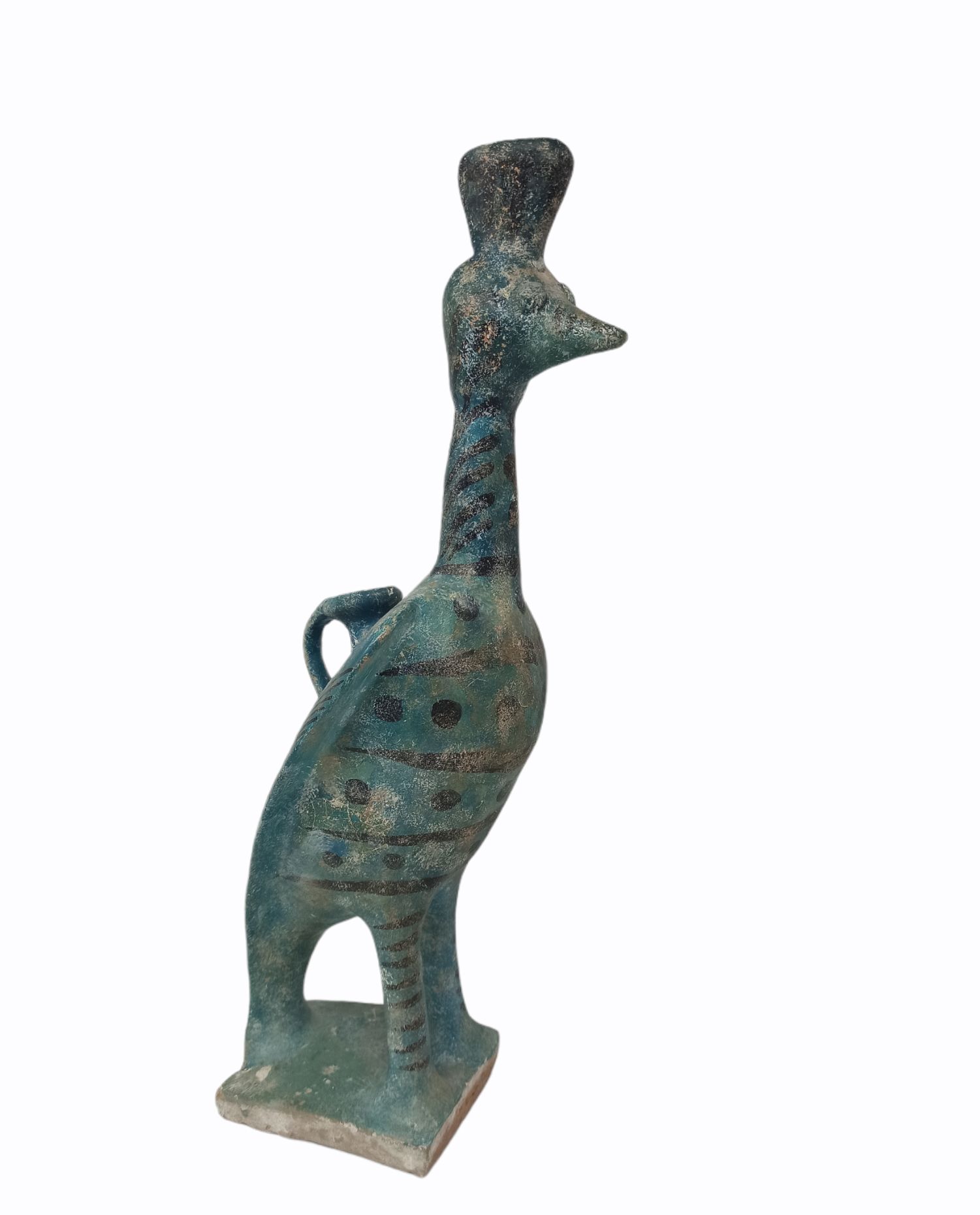 Null Zoomorphic ewer Siliceous paste with black decoration and turquoise glaze.
&hellip;