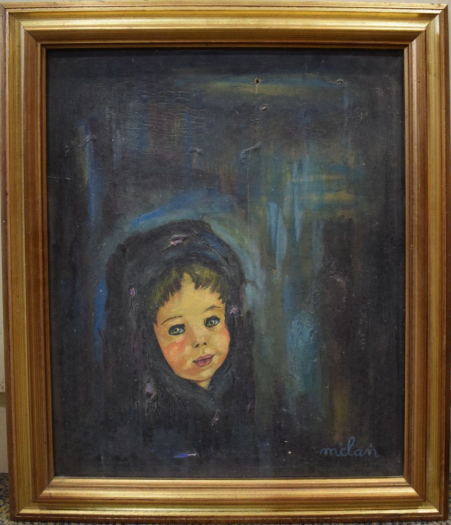 Null Andrée MELAN (XIX-XX)

Portrait of a girl in the dark,

Oil on canvas signe&hellip;