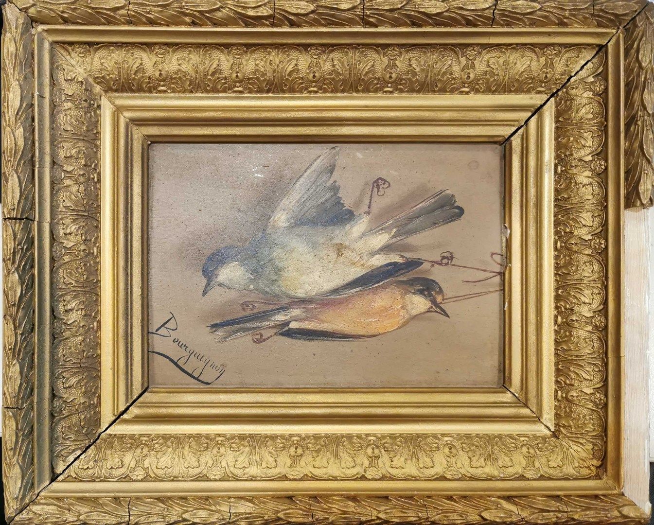 Null BOURGUIGNON Maurice Jean (1877-1925)

Dead Birds

Two oils on paper 

Signe&hellip;