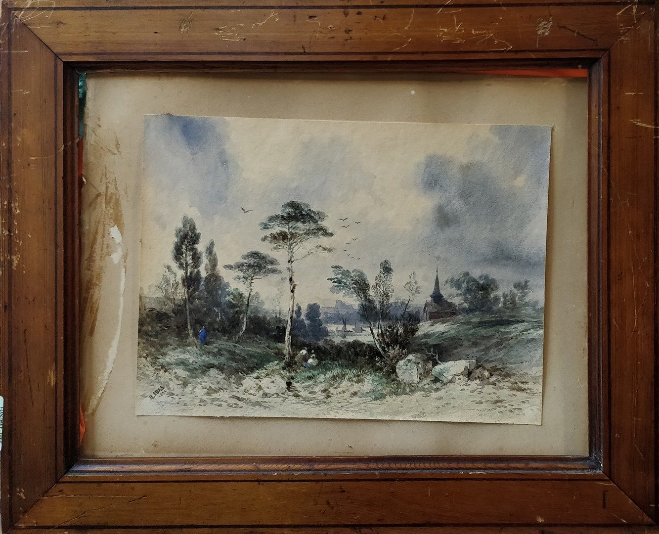 Null LEBAS Hippolyte, entourage of,

Paysage à la rivière, 1852, watercolor (ins&hellip;