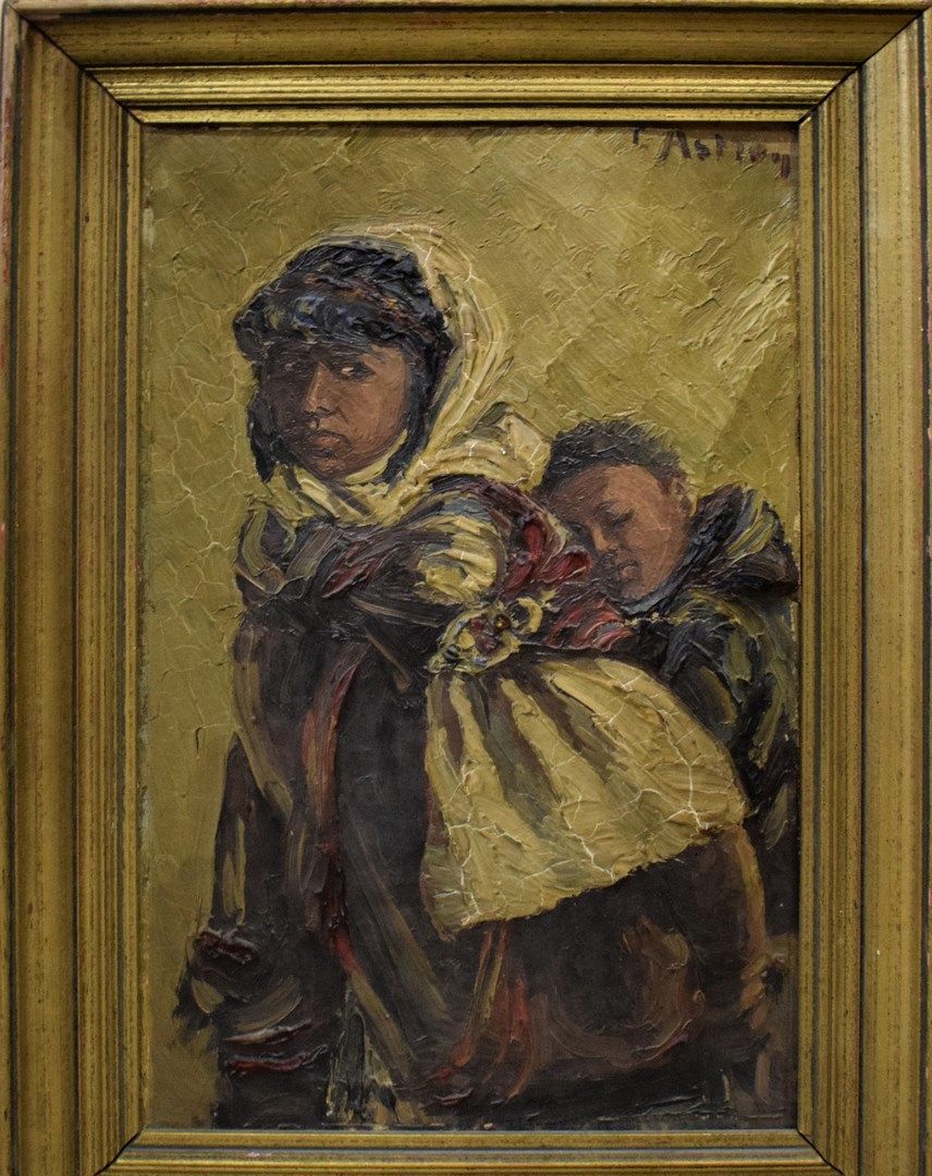 Null 阿斯兰-路易-奥马尔(1884-1965)

母亲和孩子

布面油画，右上角有签名

事故和丢失的零件

46 x 29.5 厘米