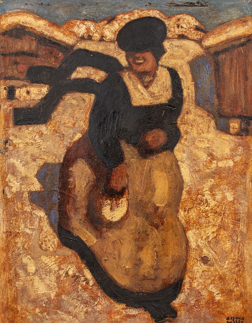 Null 
WALDE Alfons, 1891-1958





蒂罗尔州基茨比厄尔市的蒂罗尔式穿越，蒂罗尔州





纸板上的蛋彩画（有小裂纹，有开裂的&hellip;