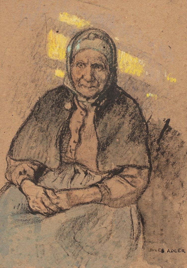 Null ADLER Jules, 1865-1952

Vieille femme assise

aquarelle et rehauts de paste&hellip;