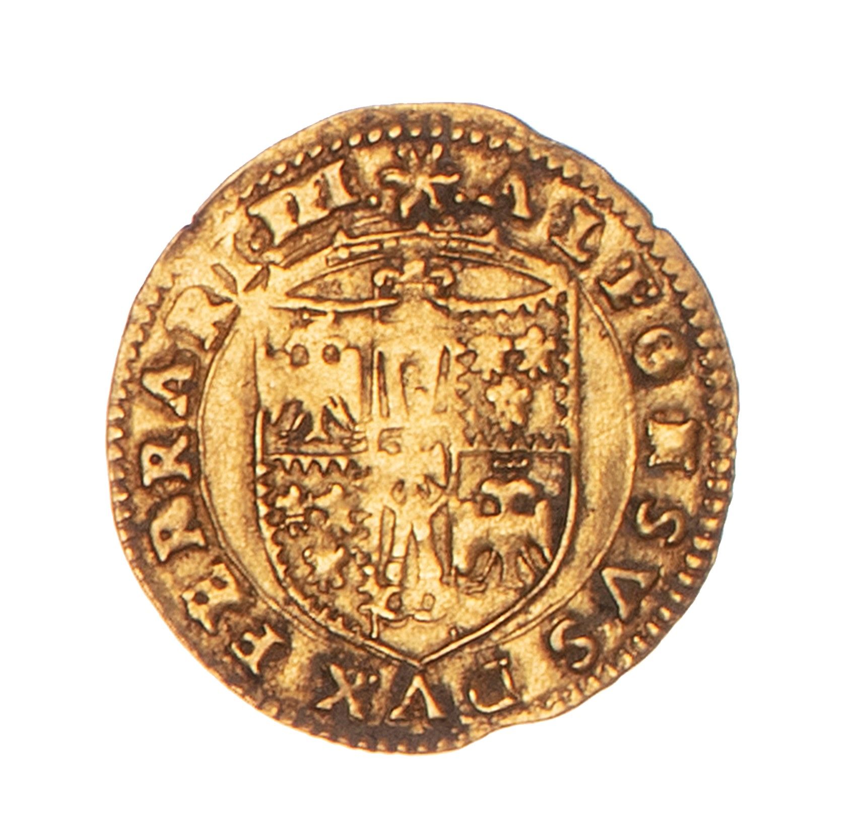 Null ITALY - FERRARE - ALPHONSE D'ESTE (1505-1534)

Golden Scudo. 

Fr. 269. 

T&hellip;