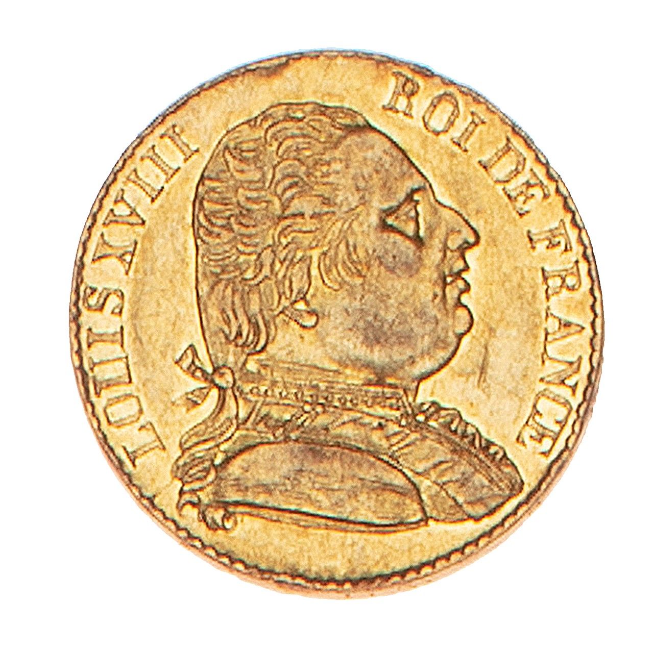 Null LOUIS XVIII 

20 francs gold 1815 London. 

The Franc : 518.

Small dents, &hellip;