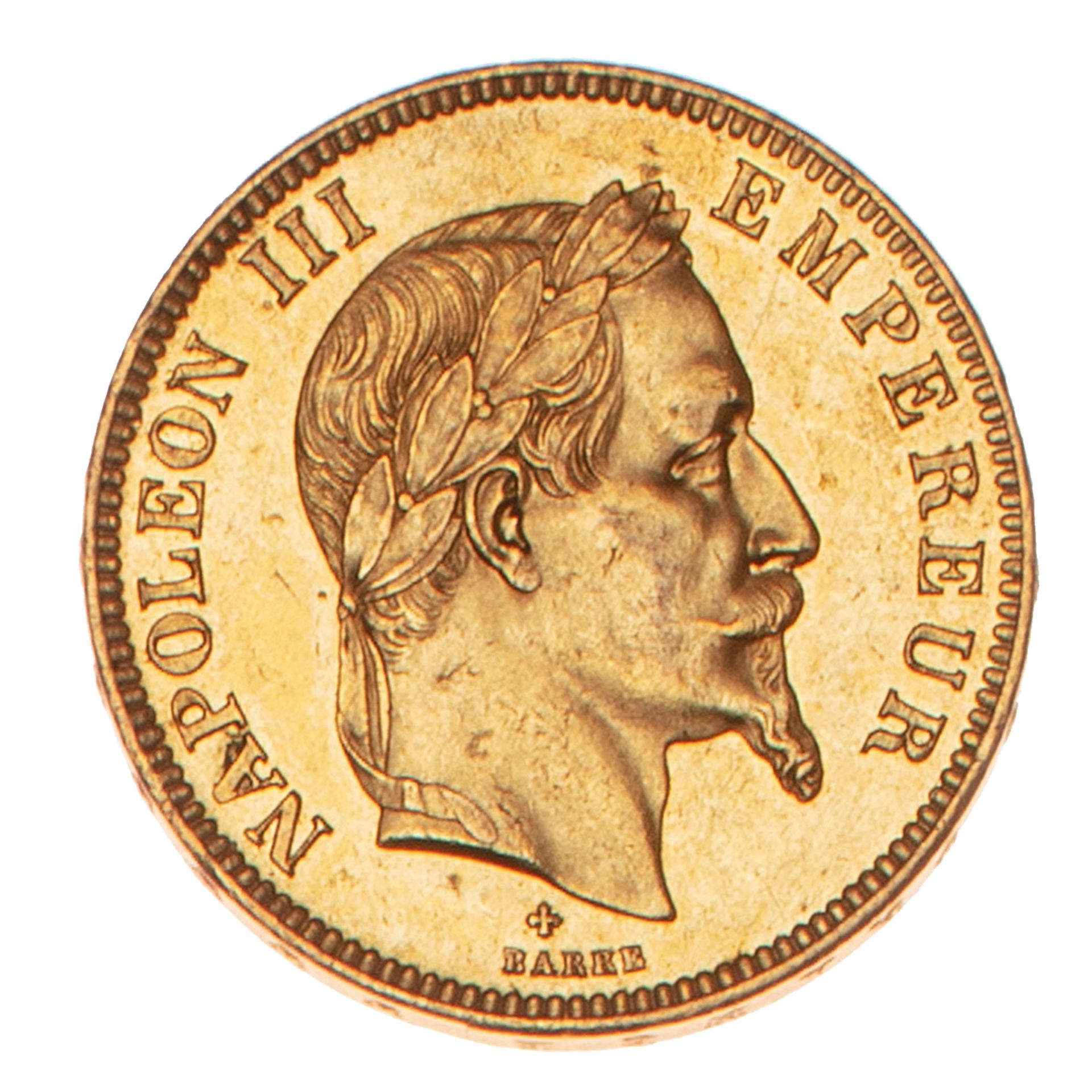 Null NAPOLEONE III 

100 franchi oro tipo alloro 1862 Strasburgo

Il Franco : 55&hellip;