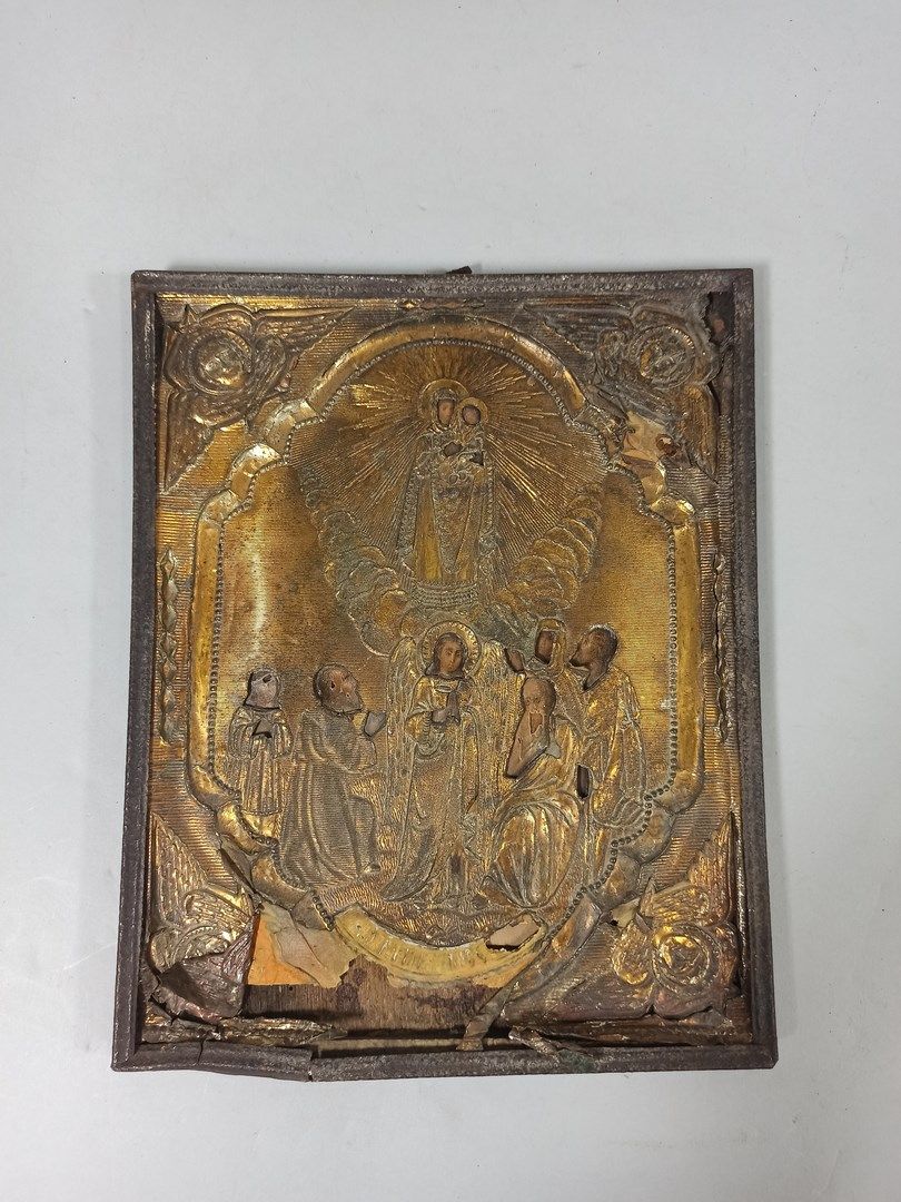 Null 赞美天主之母

俄罗斯 20世纪

在胶合纸和金属上

23 x 18厘米
