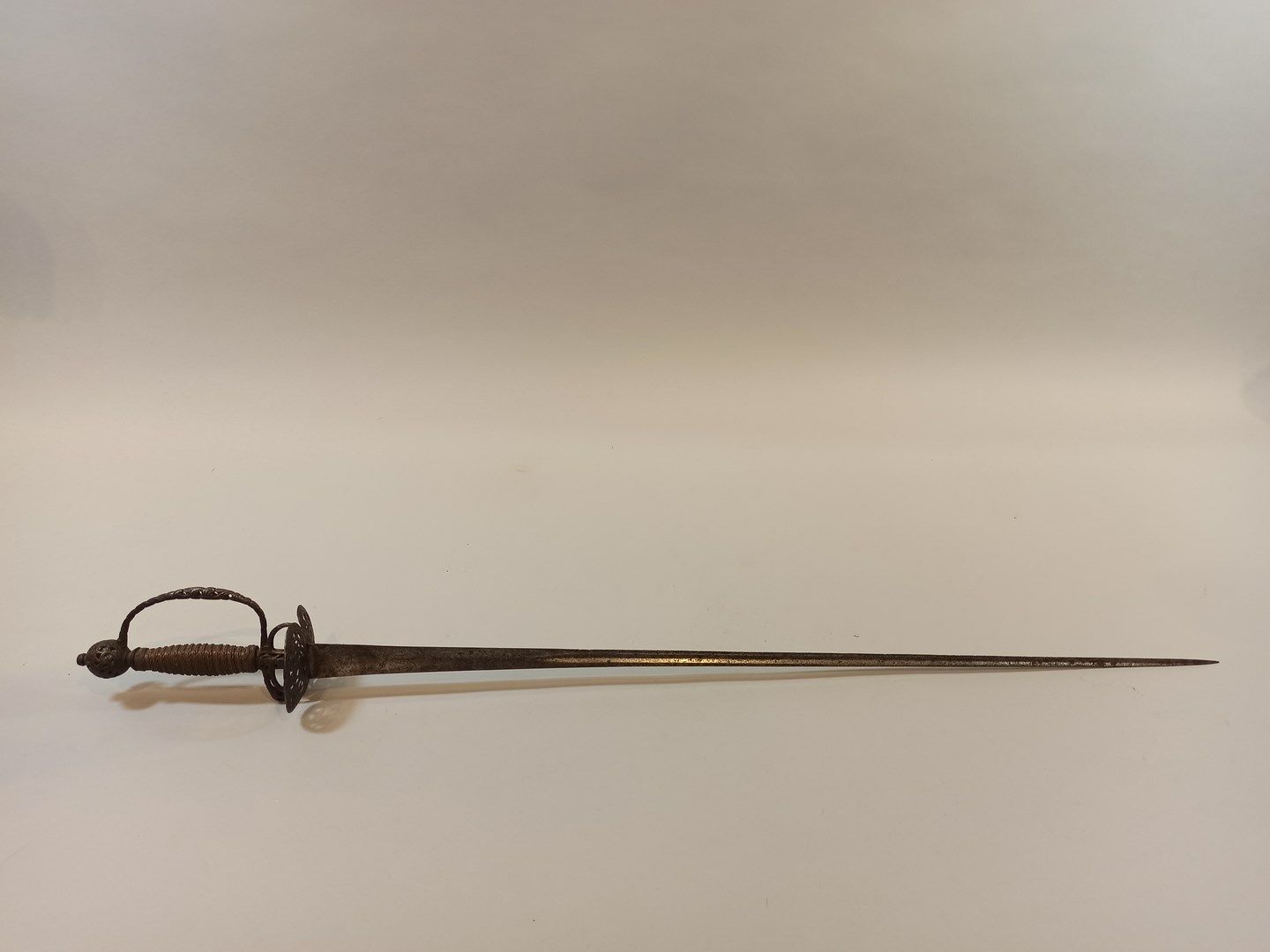 Null City sword. 

Iron frame with one branch and double keyboard pierced and en&hellip;