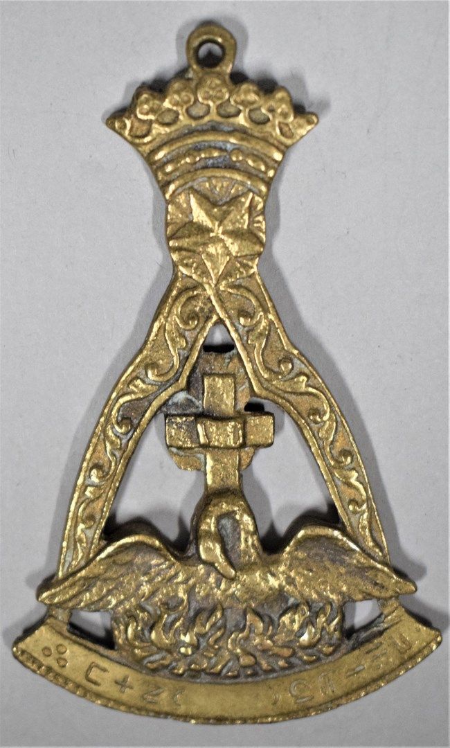 Null Bijou de chevalier Rose Croix.

XIXe siècle.

H. : 7.7 cm - L. : 5 cm