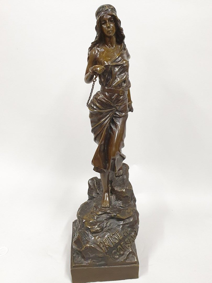Null VILLANIS Emmanuel, nach 

Prise de Corsaire 

Bronze mit brauner Patina, ge&hellip;