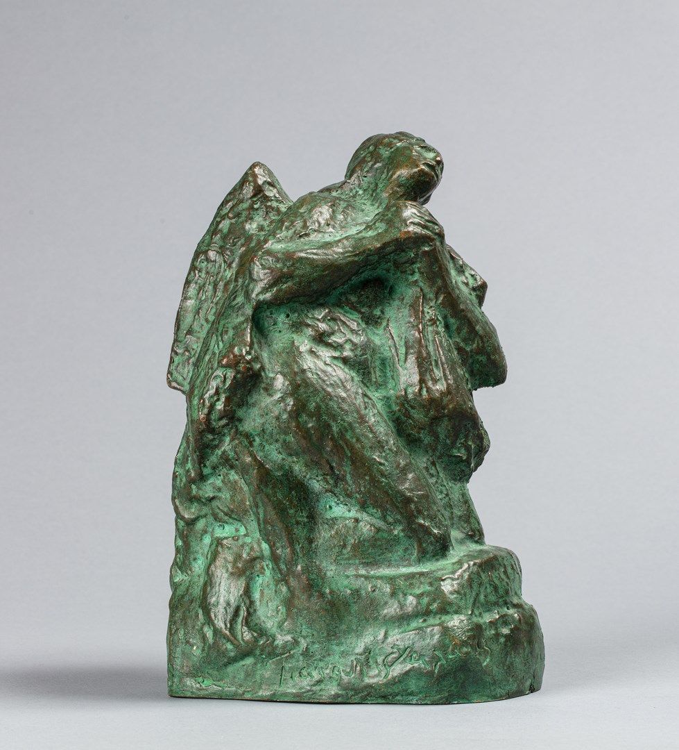 Null HALEPAS Yannoulis, nach 

Engel

Bronze mit grünlich-brauner Patina, posthu&hellip;