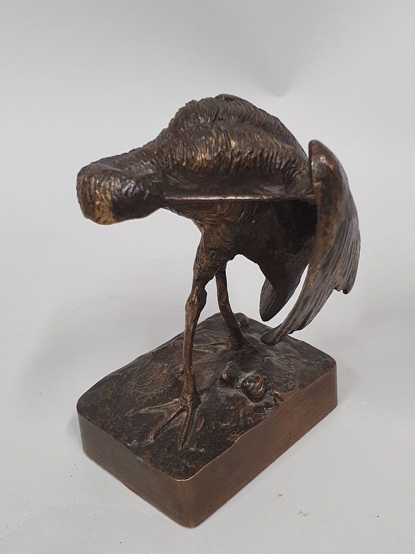 Null ECOLE XIXème-XXème siècle 

Ibis 

Bronze à patine médaile, surmoulage, sig&hellip;