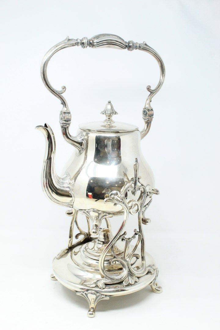 Null Samovar in silver plated metal. Goldsmith's mark SFAM.