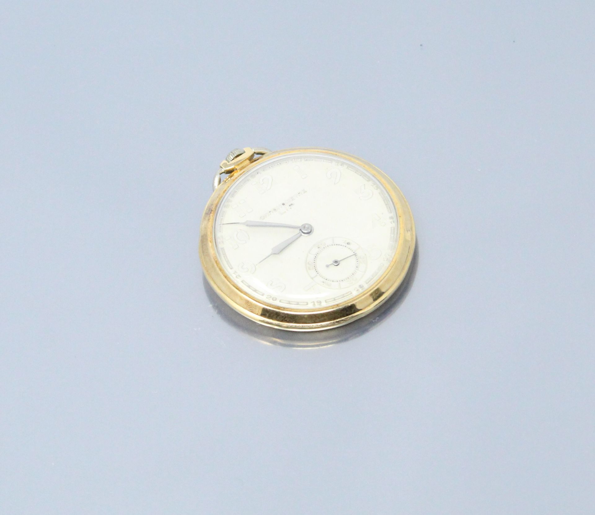 Null LIP

18k (750) yellow gold pocket watch, cream dial with Arabic numerals. S&hellip;