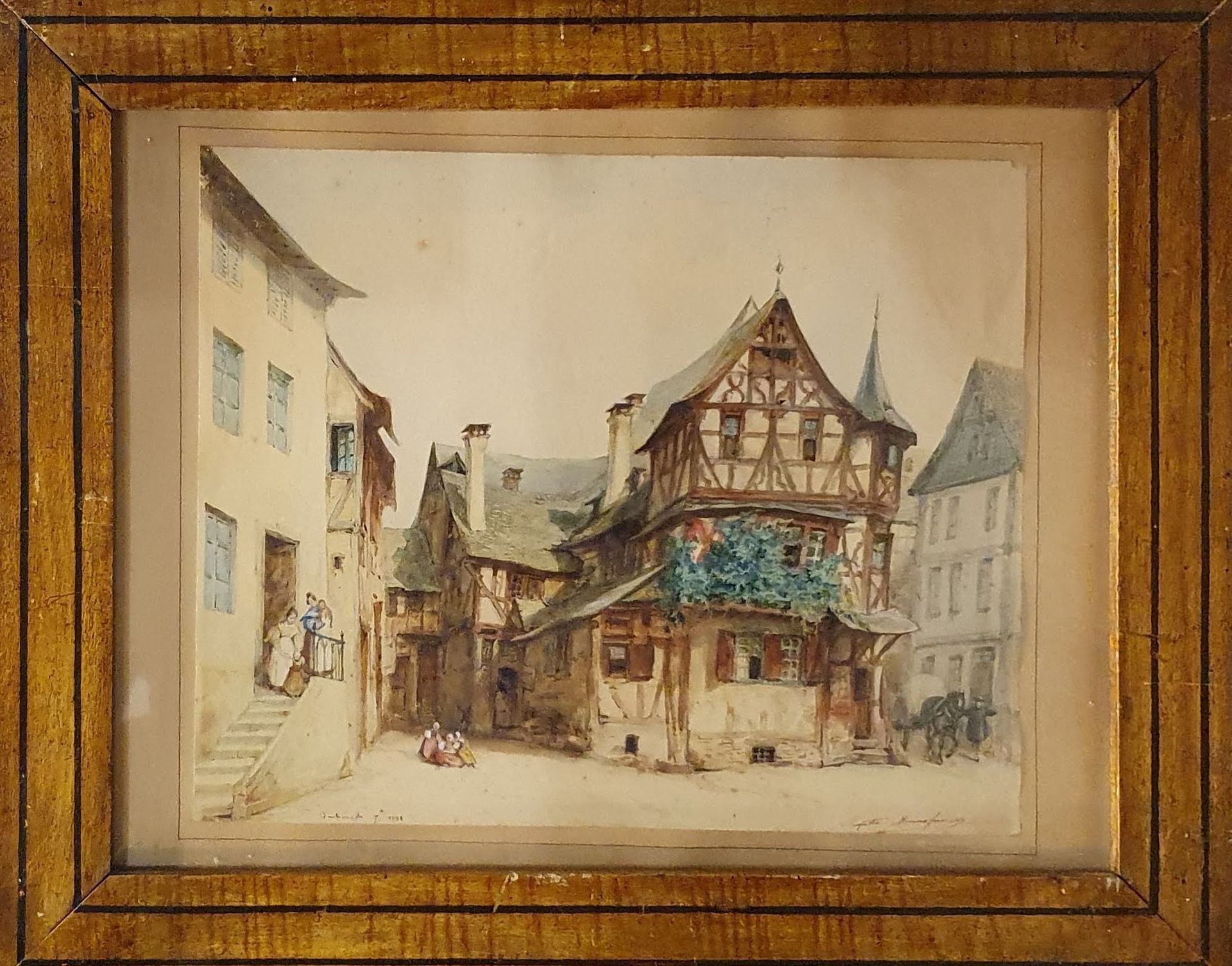 Null MENNESSIER Auguste (1803-1890)

Bacharach, Allemagne, 1892

Aquarelle, sign&hellip;