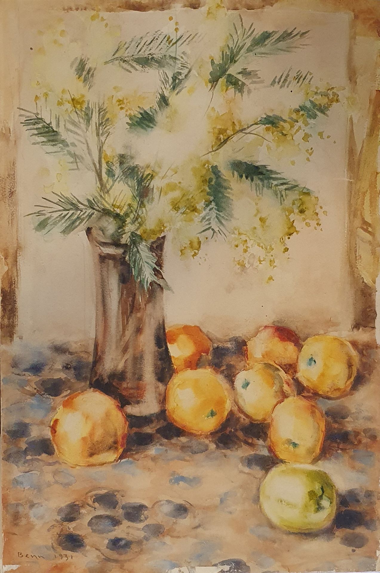 Null BENN (1905-1989)

Bouquet de Mimosa et pommes, 1931

Aquarelle, signée et d&hellip;