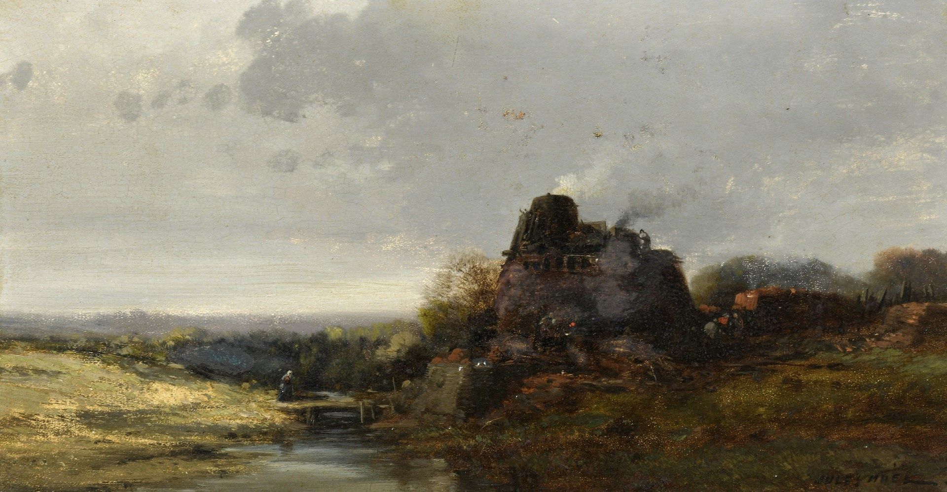 Null NOËL Jules Achille, 1810-1881

Paysans et moulin près d’un ruisseau

huile &hellip;