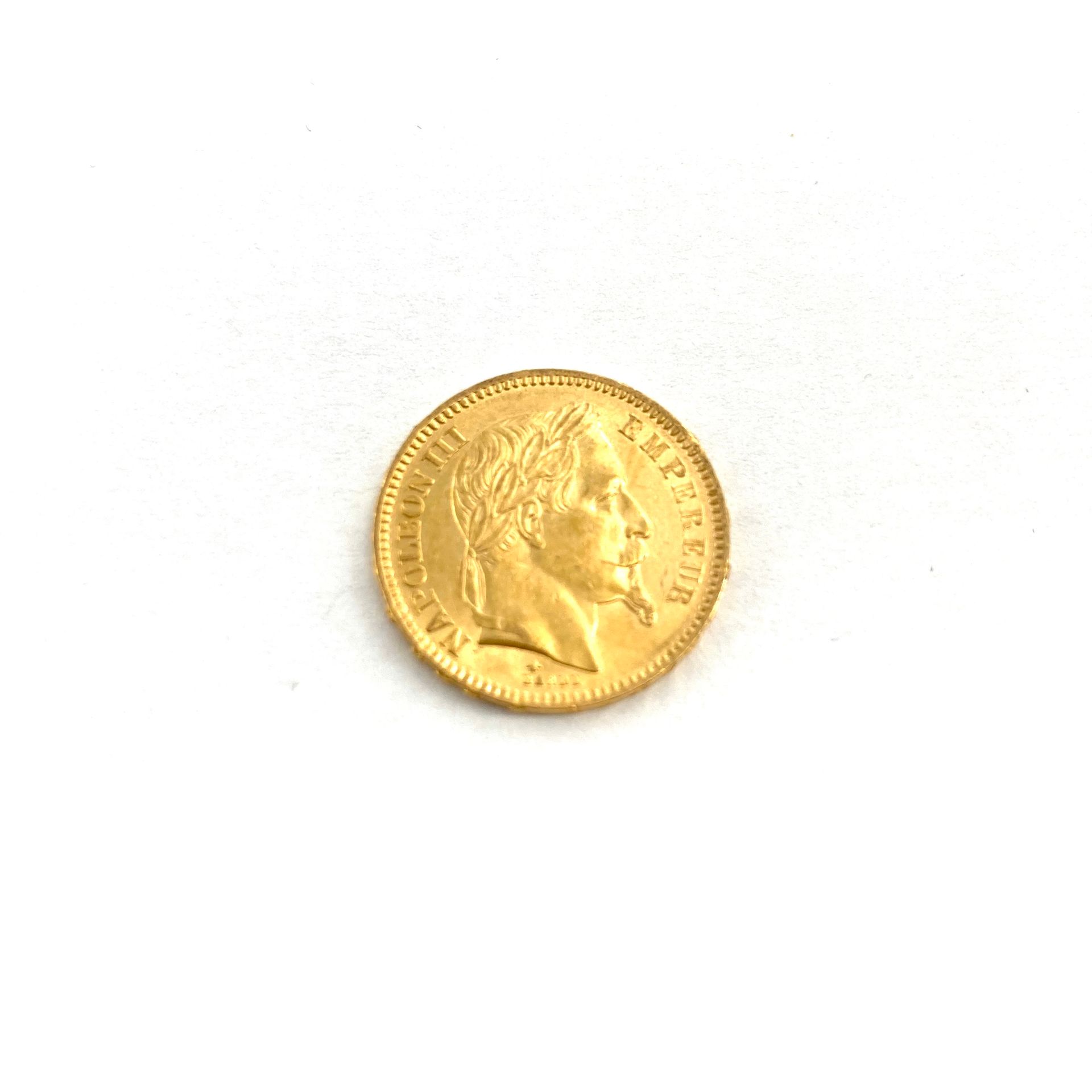 Null 20法郎拿破仑三世头顶桂冠的金币。

1861 A (x1)



A : 巴黎研讨会。



重量：6.45克。