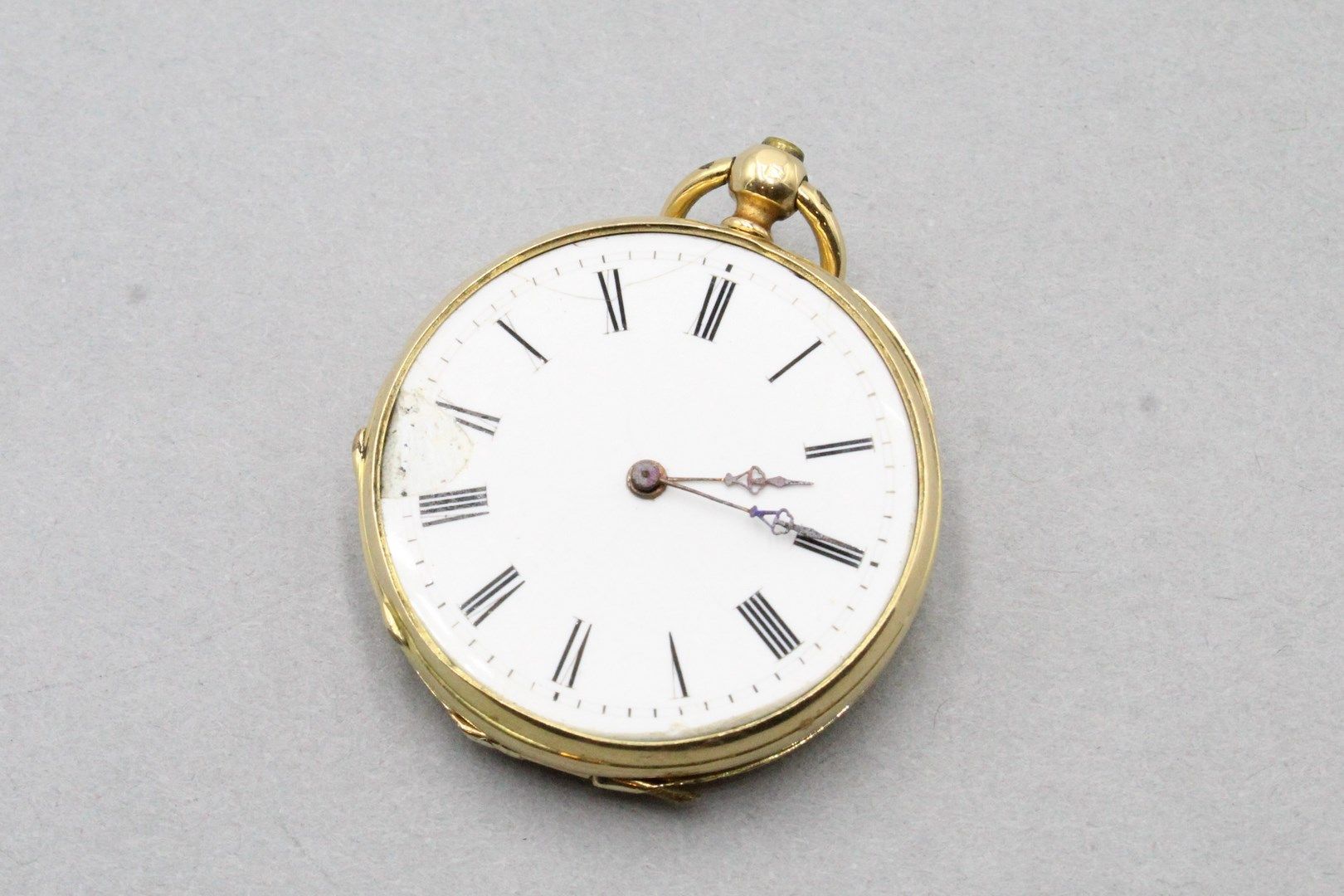 Null Reloj de cuello de oro amarillo de 18 quilates (750), marcadores de números&hellip;