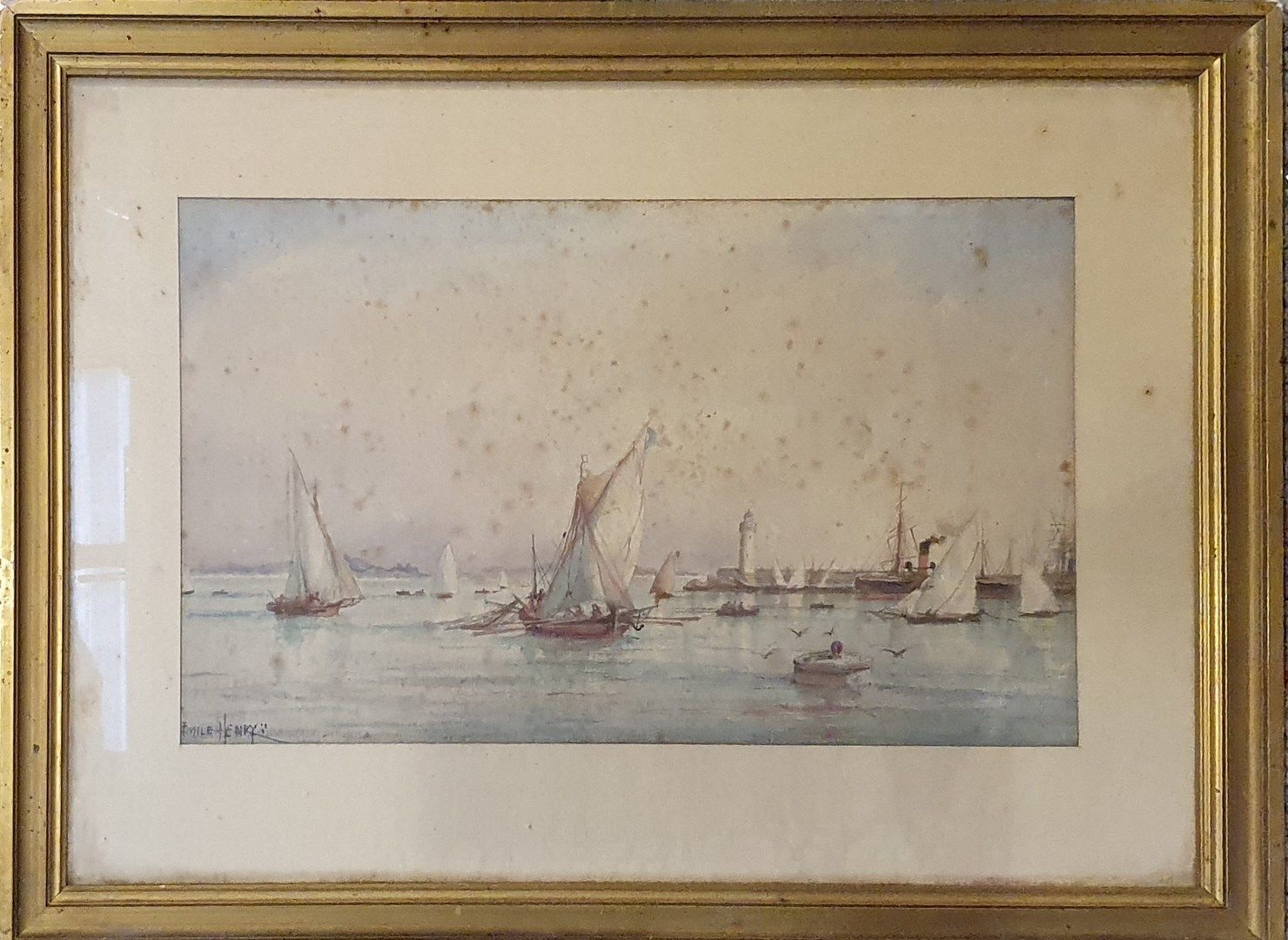 Null HENRY Émile (1842-1920)

View of the port, 

Watercolor on paper, signed lo&hellip;