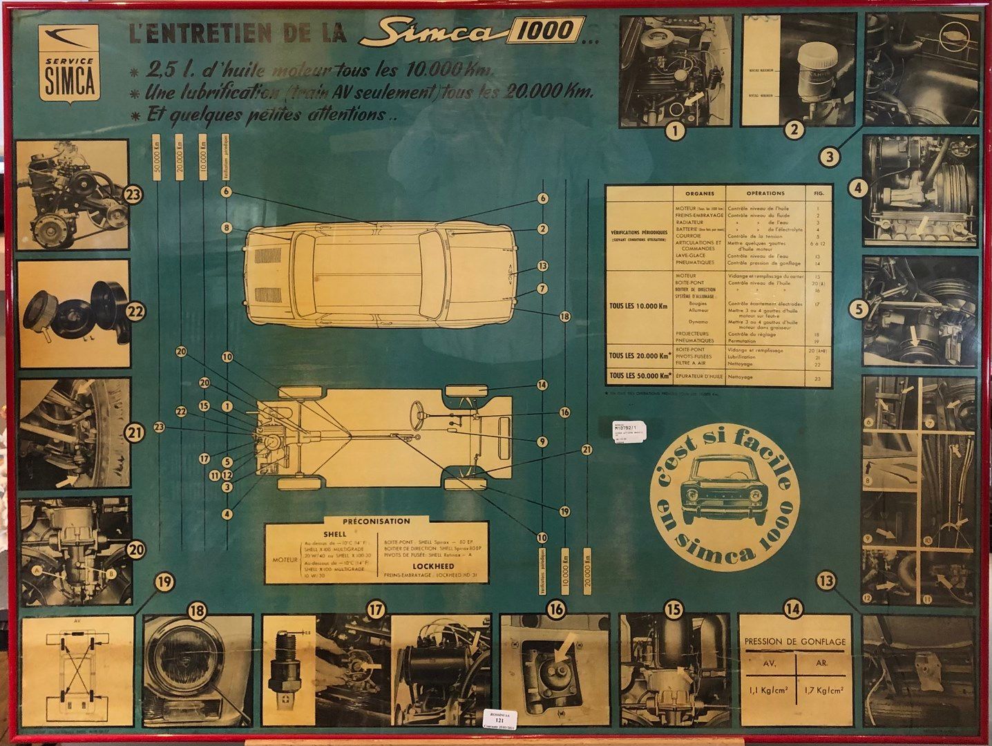 Null SIMCA 

Affiche descriptive pour l'entretien de la SIMCA 1000. Imp. L. Dejo&hellip;