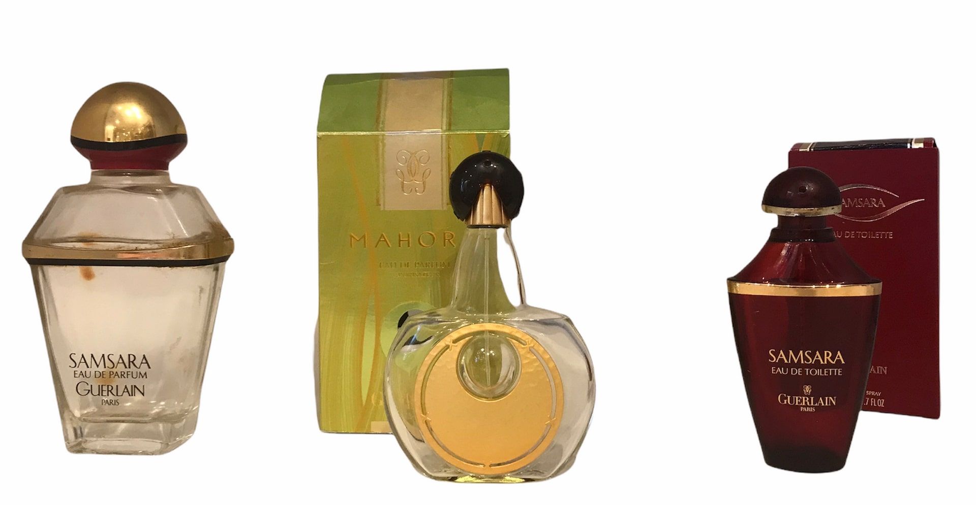 Null GUERLAIN

Set of 3 bottles "Mahora", "Samsara

"Mahora", eau de parfum, gla&hellip;