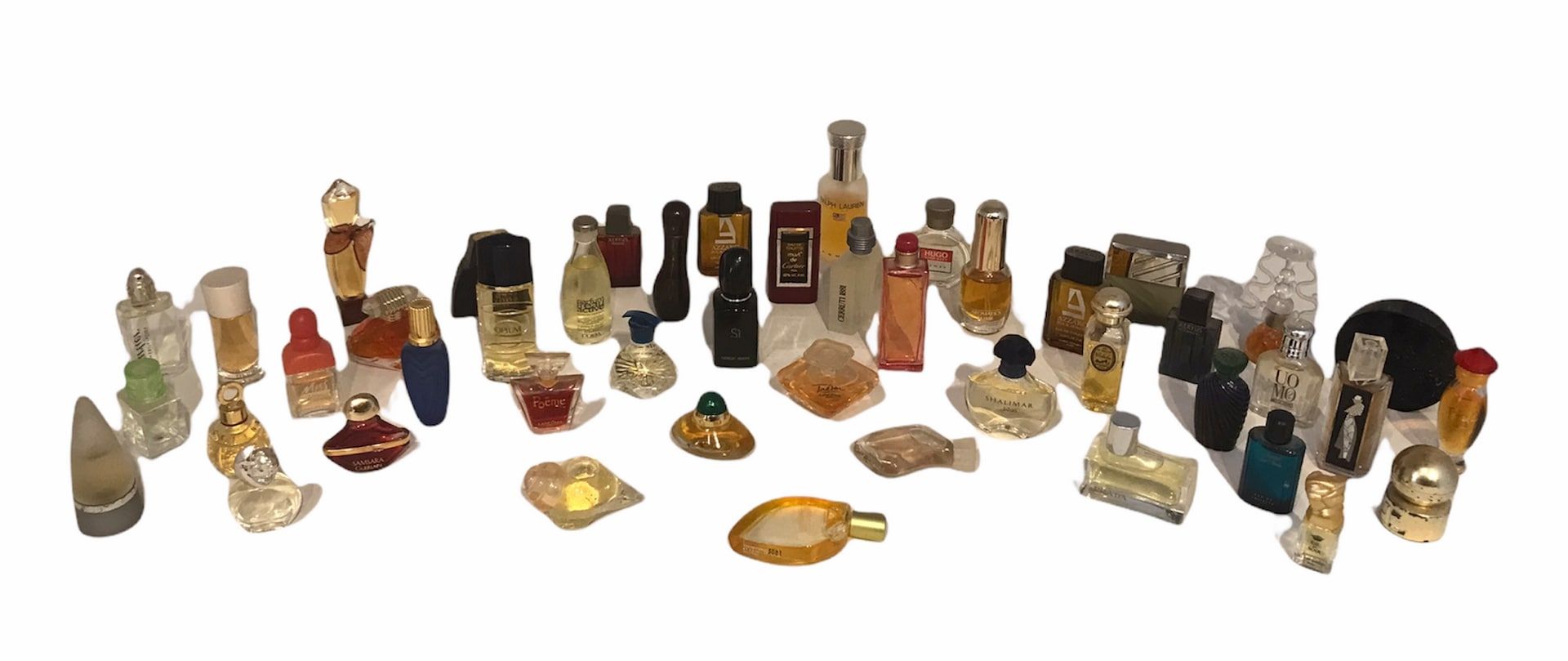 Null Set of 46 miniatures including Kenzo, Lancôme, Guerlain, Prada, Hermès, etc&hellip;