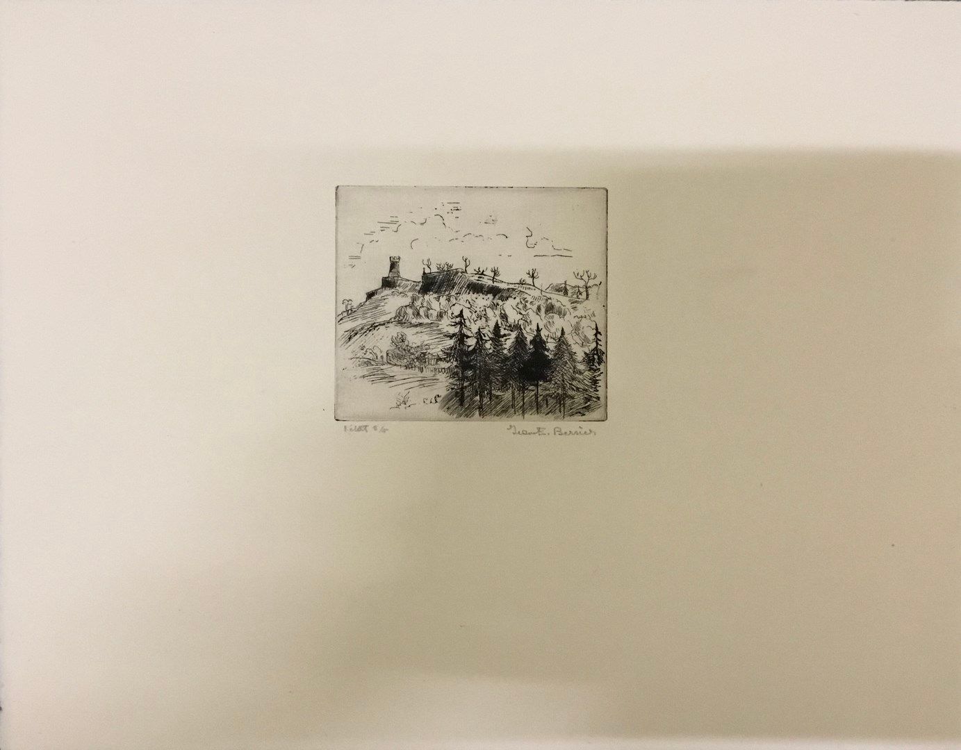 Null BERSIER Jean

版画右下角有签名，第一状态为5/5。 

25 x 32 cm