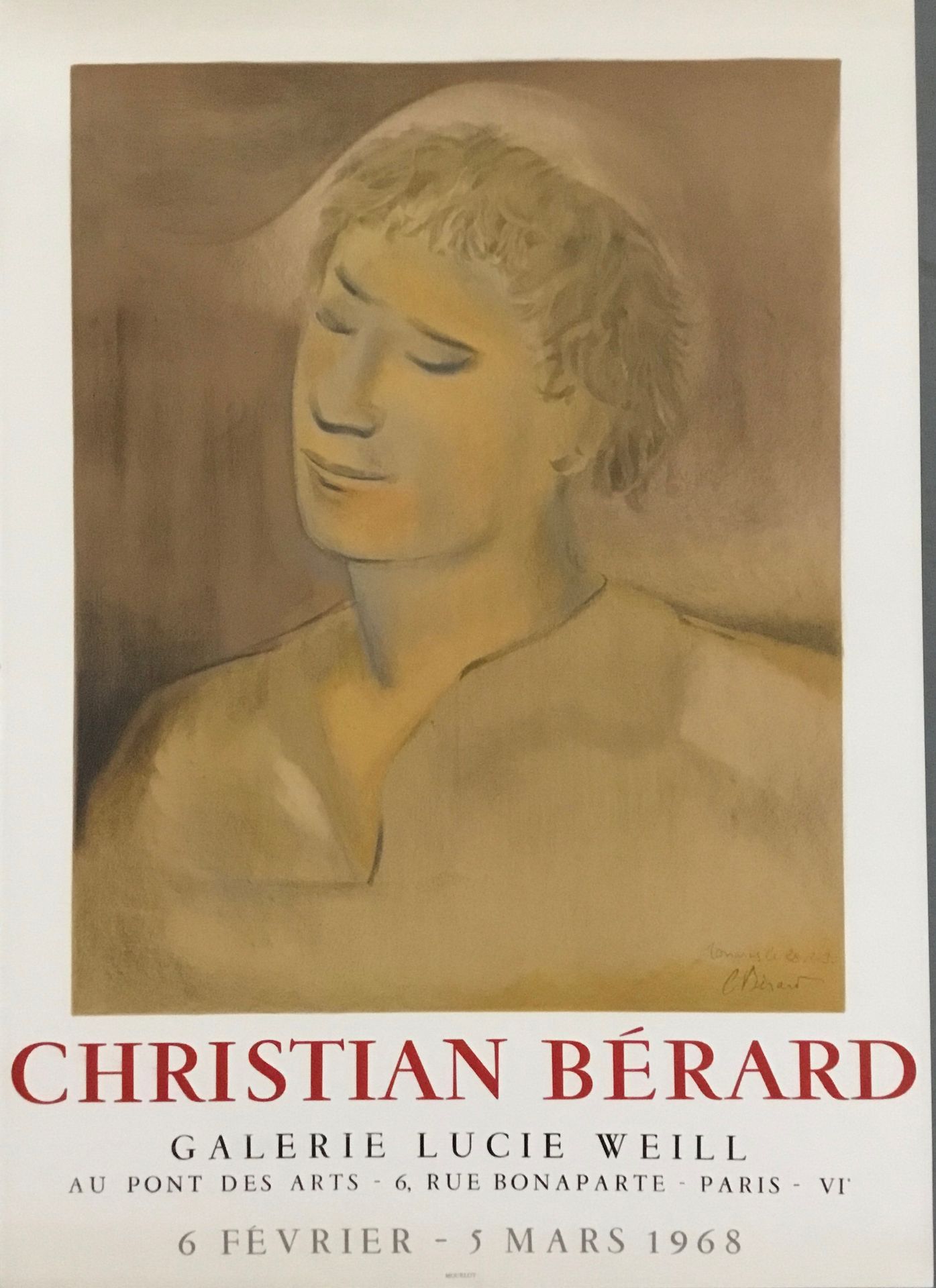 Null BERARD Christian 

Affiche en lithographie, Mourlot 1968 gallerie Lucie WEI&hellip;