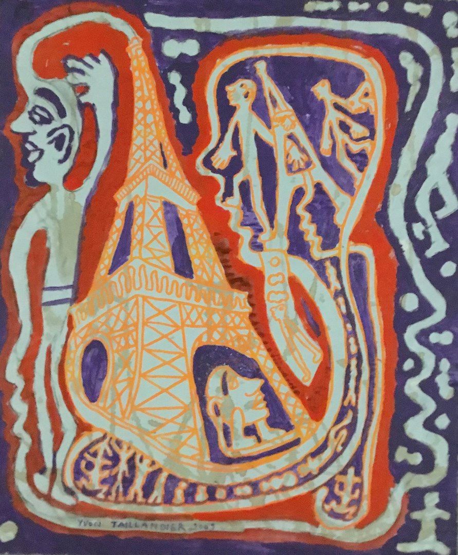 Null TAILLANDIER Yvon 

Acryl auf Papier, unten links signiert. 

55 x 47 cm