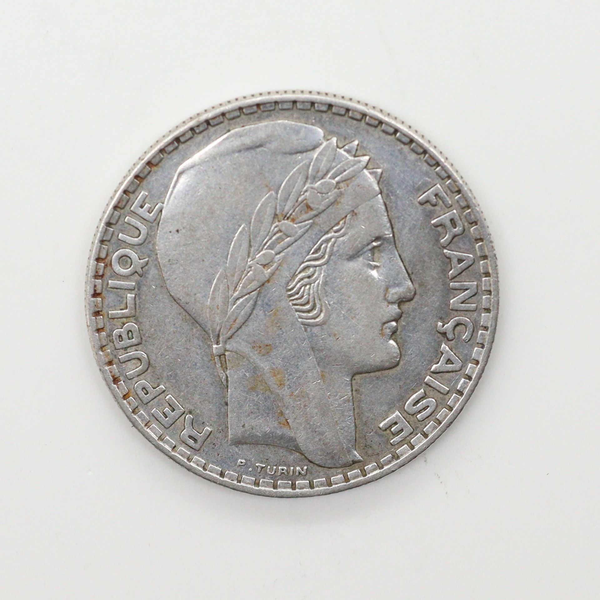 Null FRANKREICH 

IIIe REPUBLIQUE 

20 Franken in Silber graviert von Turin 1936&hellip;