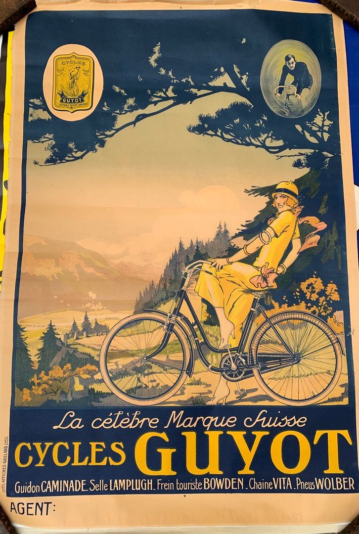 Null [广告-运输]

瑞士著名品牌CYCLES GUYOT

广告海报，Affiches Gaillard Paris Amiens

褶皱的痕迹，晒伤，&hellip;