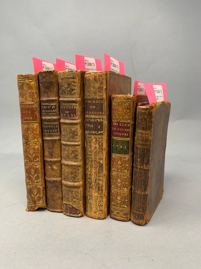 Null 杂项套装--6本书



- 陆克文，《变形记》，第1册，Chez Bleuet，巴黎，1768年，12页。

卷首语中的整页雕版画

全皮装订，书脊&hellip;