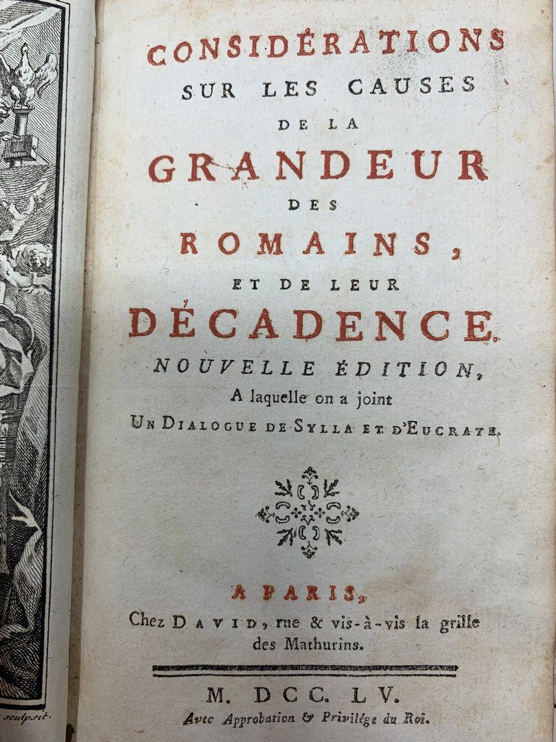 Null MONTESQUIEU, Considérations sur les causes de la grandeur des Romains, et d&hellip;