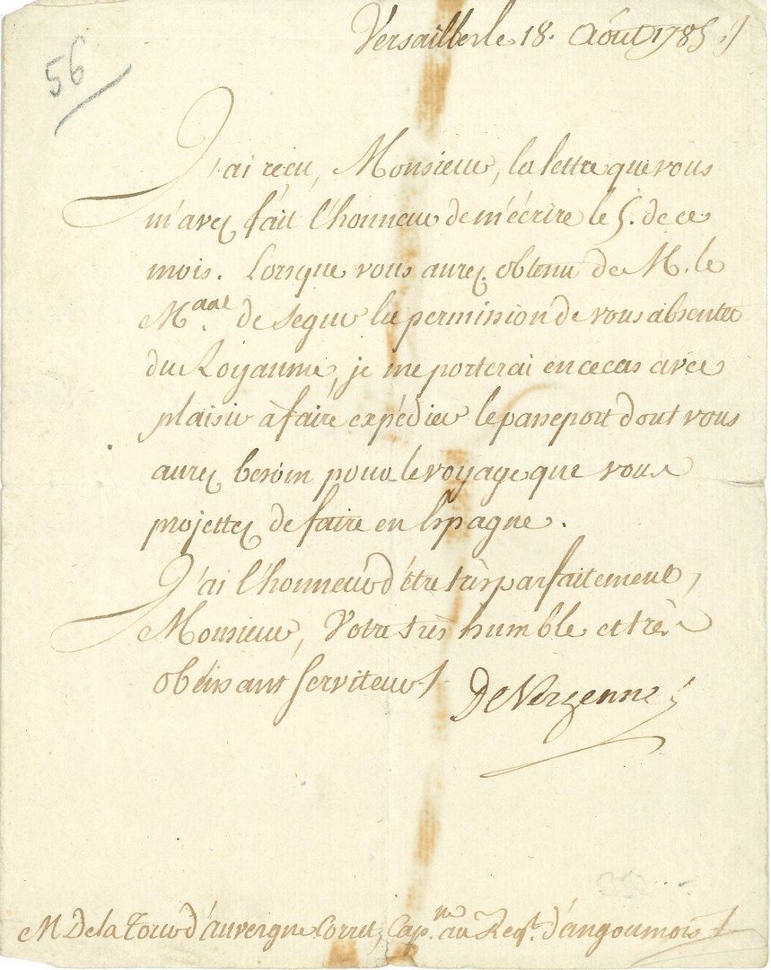Null Charles Gravier, comte de VERGENNES (1719-1787) diplomatico, ministro degli&hellip;