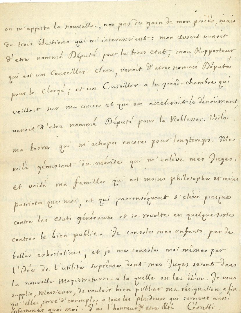 Null 约瑟夫-安托万-约阿希姆-切鲁蒂（1738-1792）耶稣会士，文学家和记者，米拉波的朋友和合作者，巴黎立法议会代表。L.A.S.，[1789年5月]&hellip;