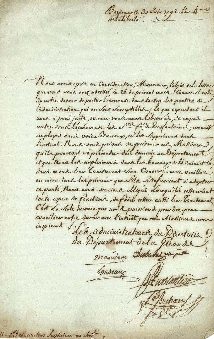 Null Jacques-Paul DUPLANTIER (1764-1814) Rechtsanwalt und Naturforscher, Konvent&hellip;