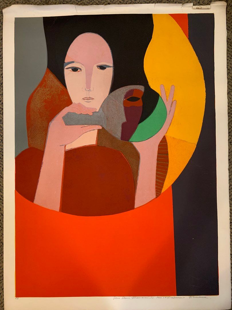 Null 安德烈-米诺 (1923-1986)

两个裸体--女人与镜子--有人物的构图

三幅有签名的石版画（其中一幅有破损）。

57 x 47厘米 - 7&hellip;